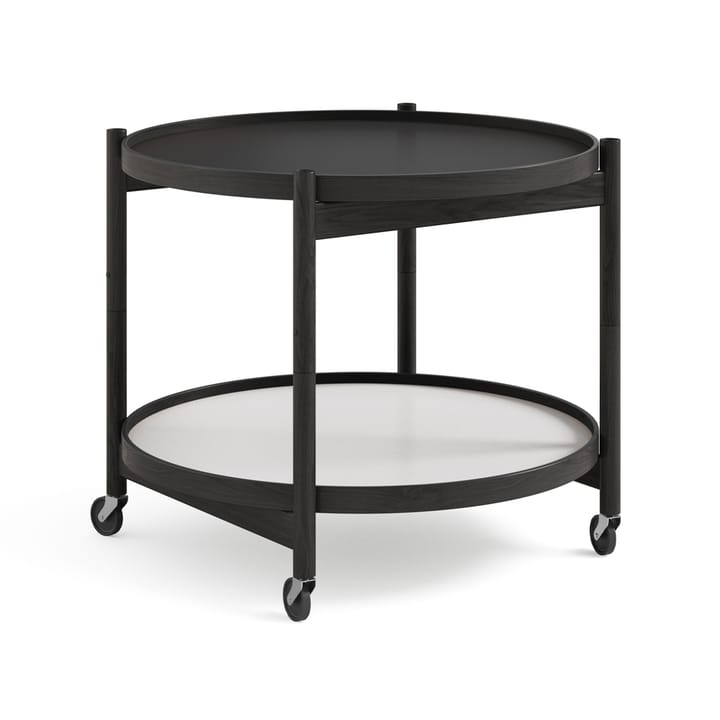 Bølling Tray Table model 60 stół obrotowy - base, czarny lakierowany stojak dębowy - Brdr. Krüger