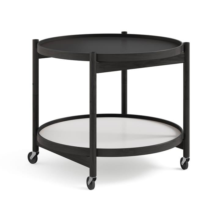 Bølling Tray Table model 60 stół obrotowy - base, czarny lakierowany stojak dębowy - Brdr. Krüger