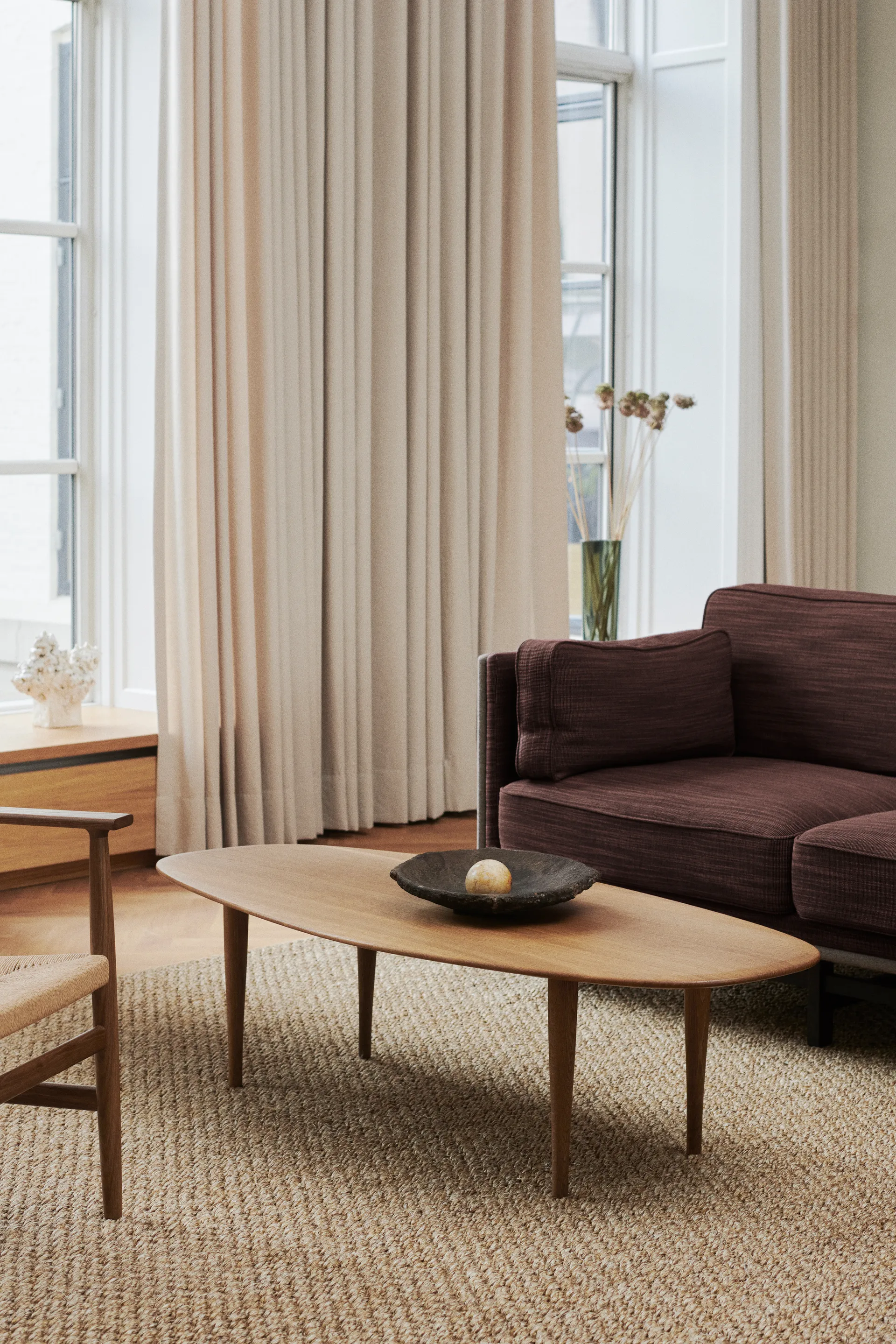 Jari stolik boczny 58x130 cm, Dąb wędzony Brdr. Krüger