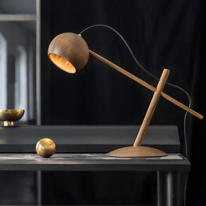Lune lampa stołowa, olej dab wędzony  Brdr. Krüger