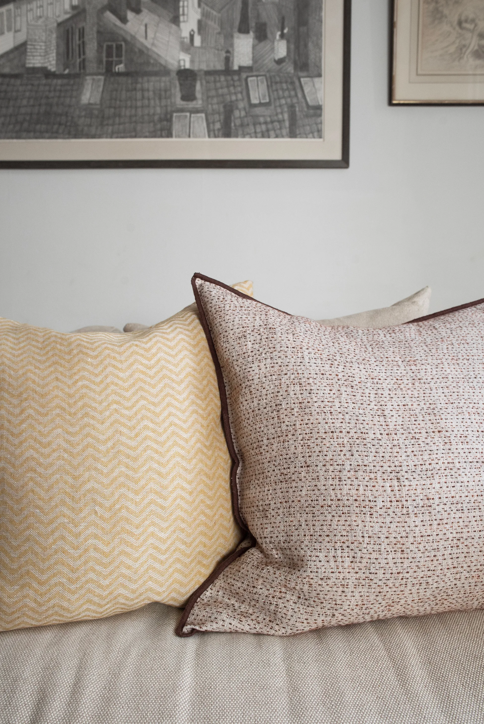 Field poszewka, Brown, 50x50 cm Brita Sweden