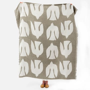 Koc wełniany Early bird 130x170 cm - Olive - Brita Sweden
