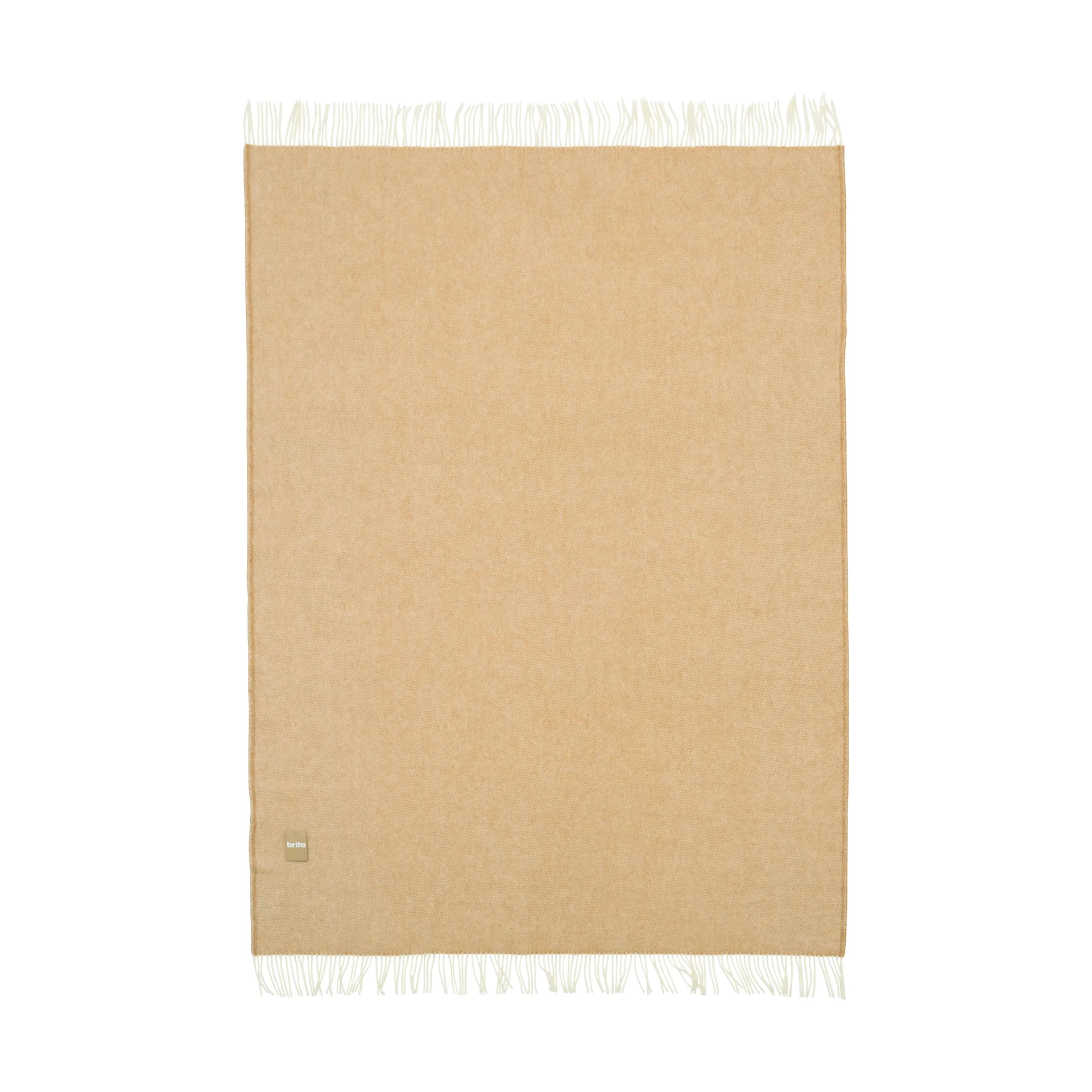 Koc wełniany Mono 170x130 cm, Sand Brita Sweden