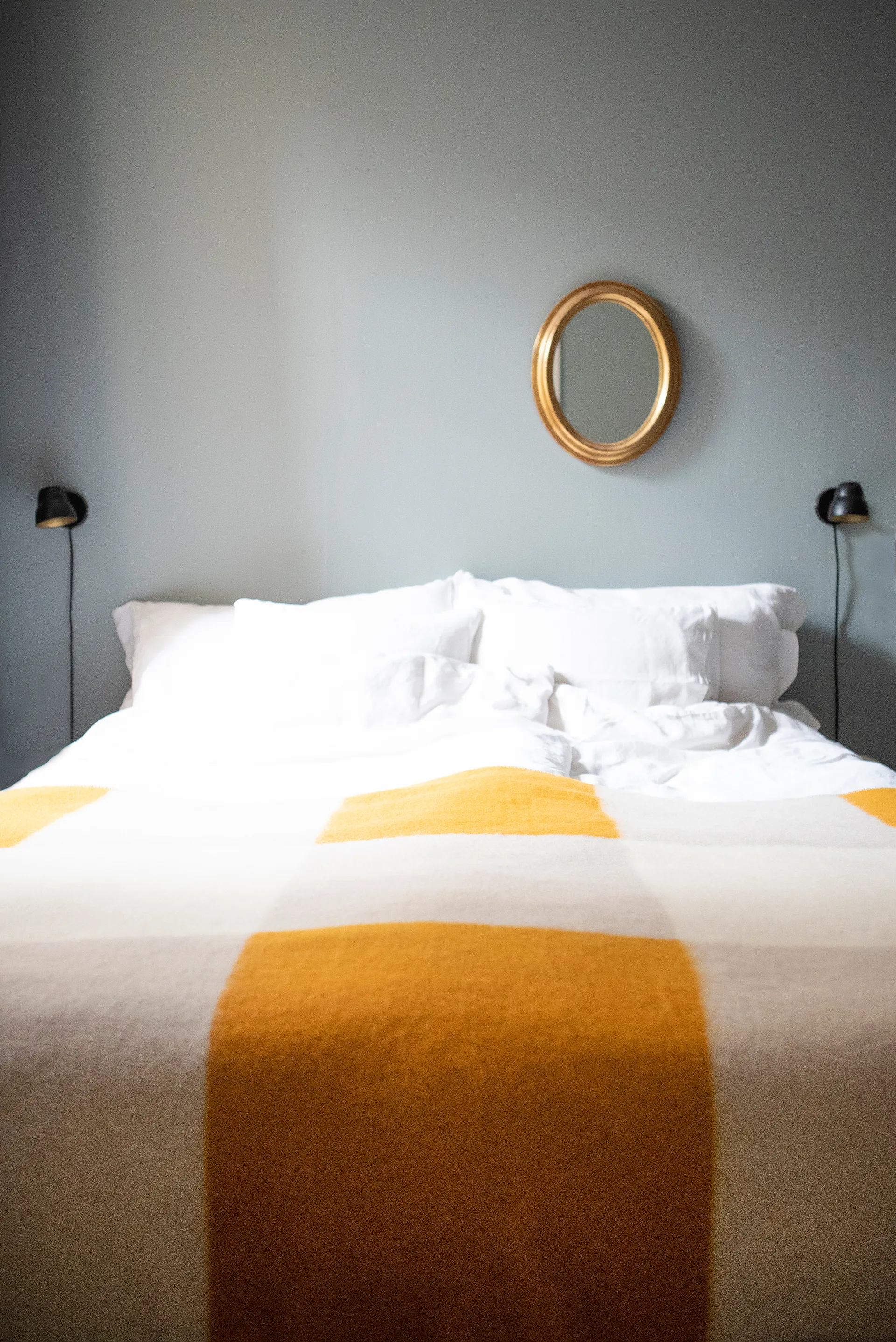 Koc wełniany Pop 130x200 cm, Żółty Brita Sweden