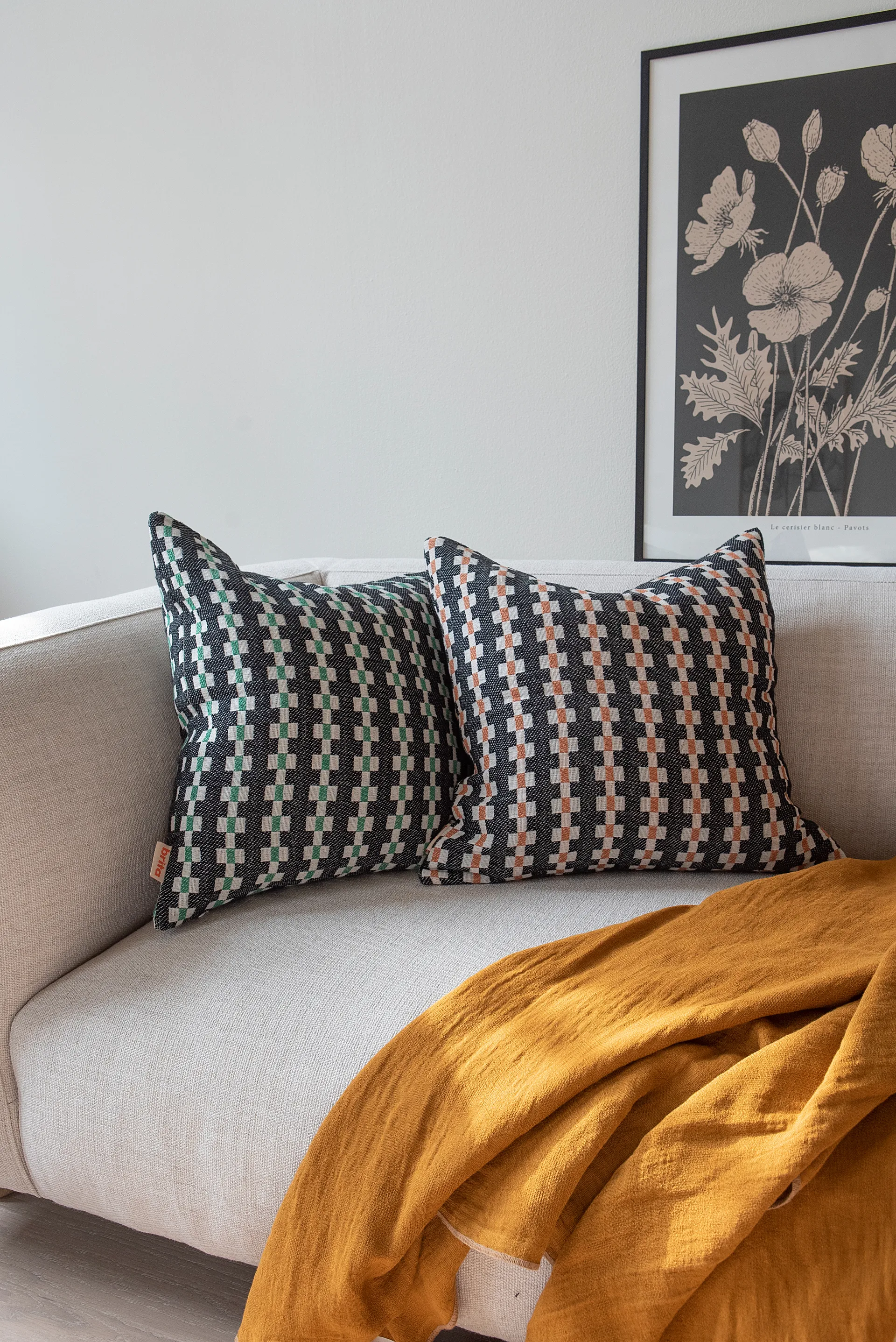 Marta poszewka, Brown, 50x50 cm Brita Sweden