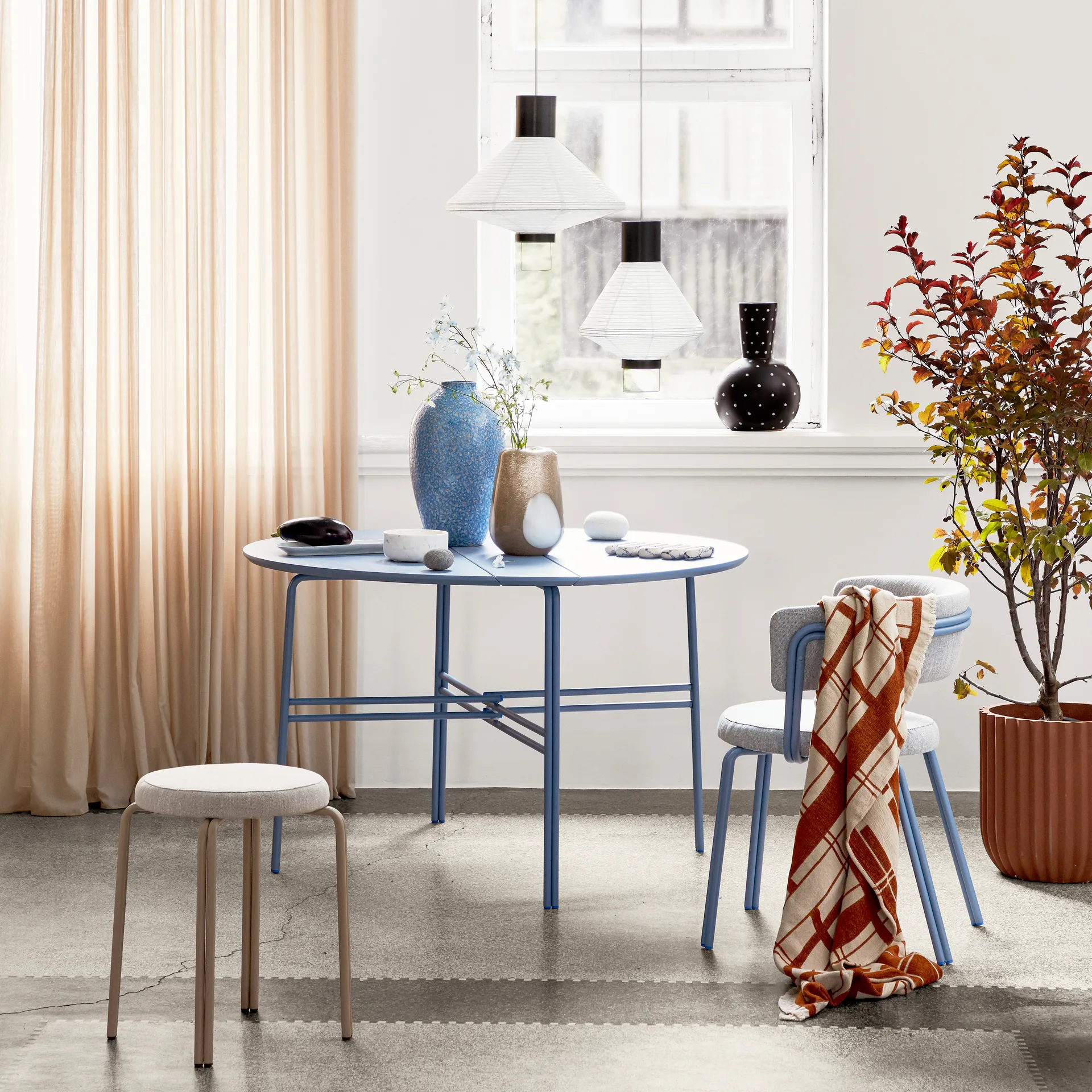 Ada Dot wazon szklany 26 cm, Simply taupe warm grey Broste Copenhagen