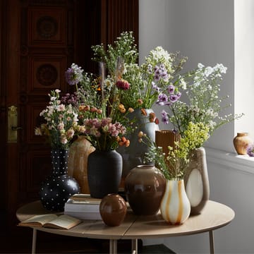 Bella wazon ceramiczny 35 cm - Kawa po turecku czarna - Broste Copenhagen