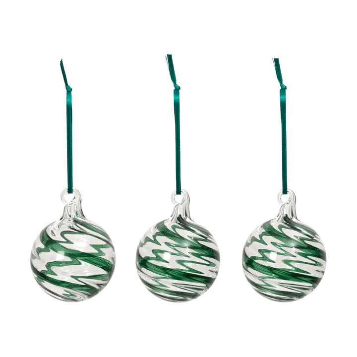 Bombka Swirl - Deep Forest-Clear - Broste Copenhagen