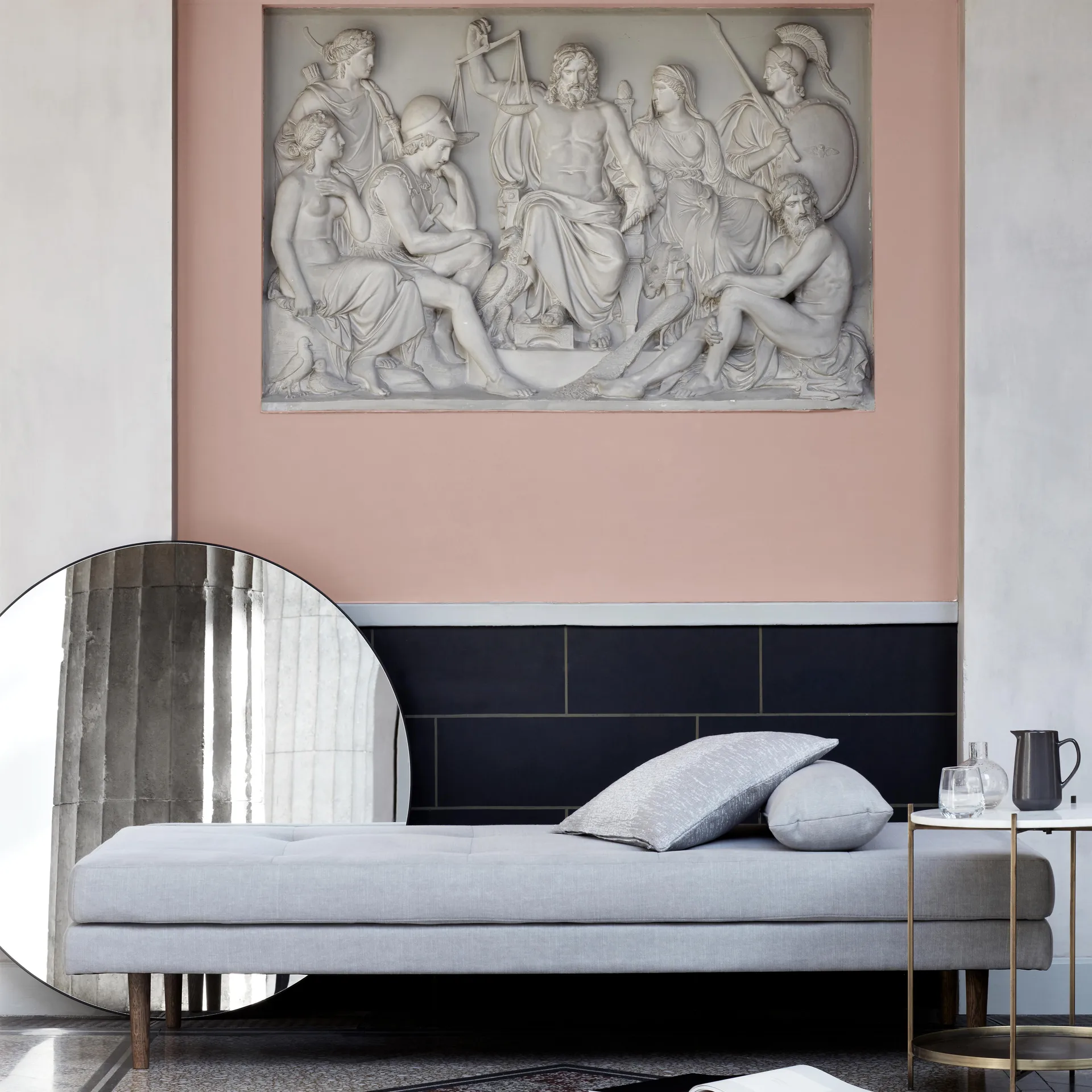 Complete Lustro czarny, Ø 110 cm Broste Copenhagen