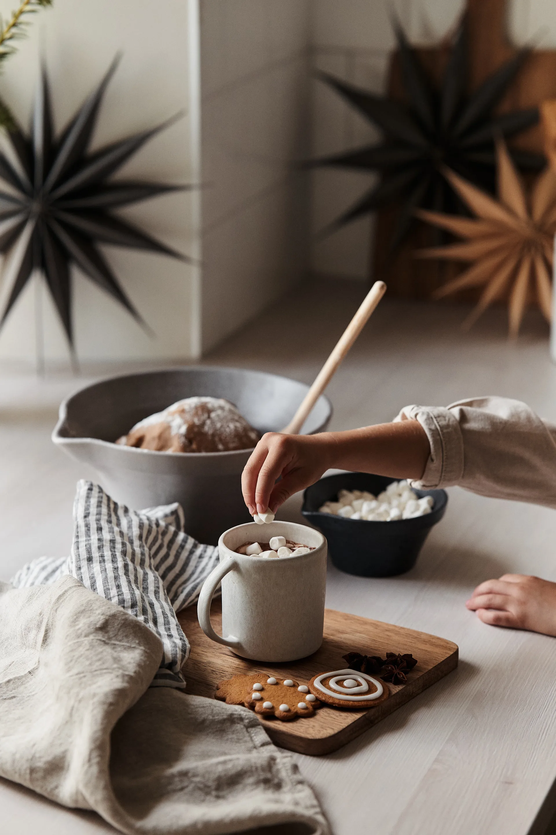 Dekoracja świąteczna gwiazda Venok Ø30 cm, Natural Broste Copenhagen