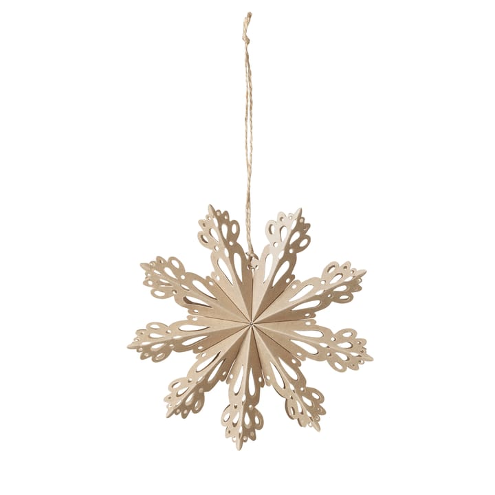 Dekoracja świąteczna Snowflake Natural - Ø15 cm - Broste Copenhagen