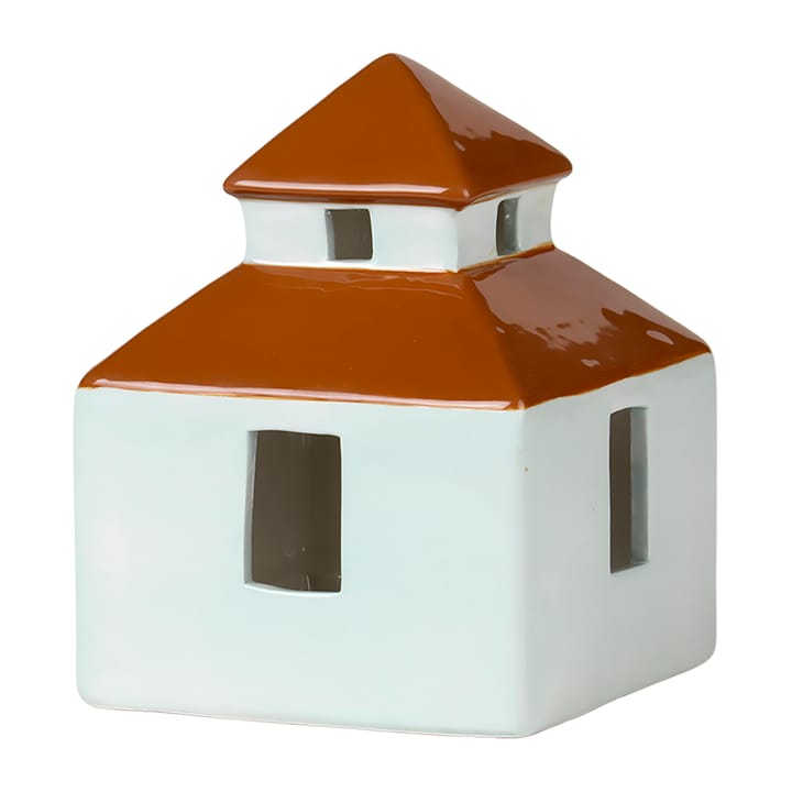 Domek dekoracyjny Bo 13,2x18 cm - Light turquoise-caramel brown - Broste Copenhagen