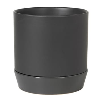 Doniczka Denise ze spodkiem Ø21 cm - Charcoal grey - Broste Copenhagen