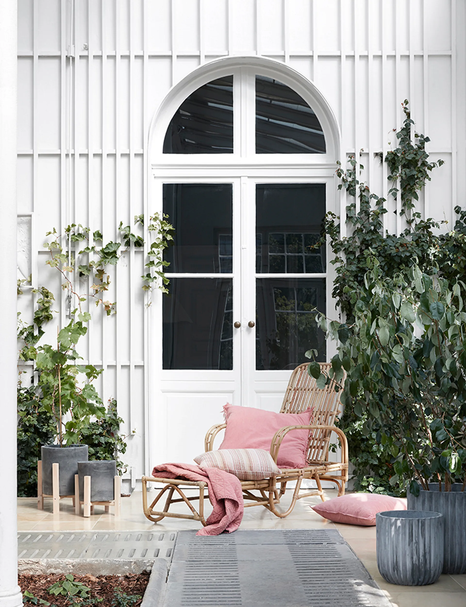 Doniczka Fiber 2 szt., Charcoal Broste Copenhagen