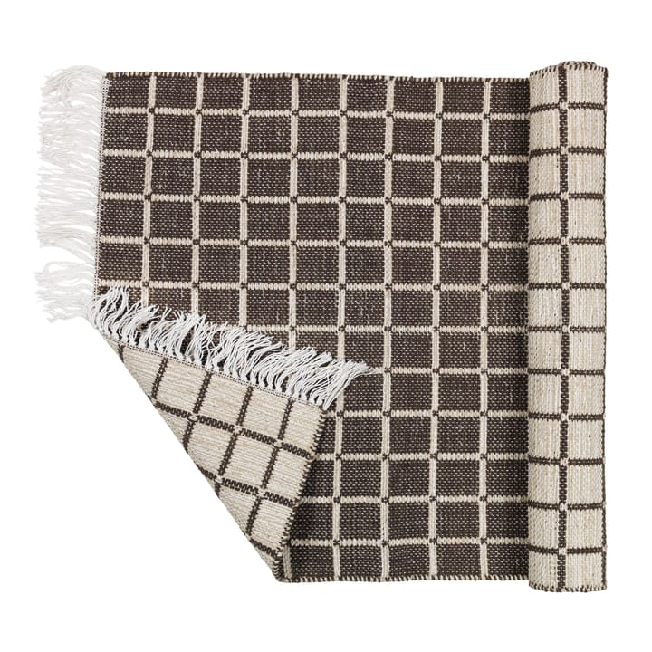 Dywan bawełniany Henny 140x200 cm, Light grey-aubergine Broste Copenhagen