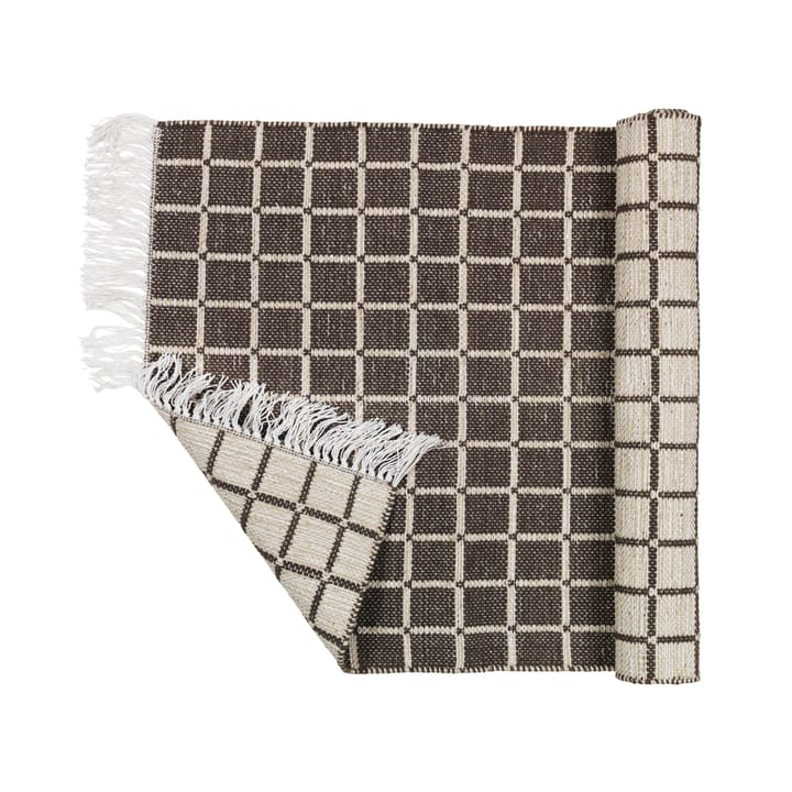 Dywan bawełniany Henny 70x140 cm, Light grey-aubergine Broste Copenhagen
