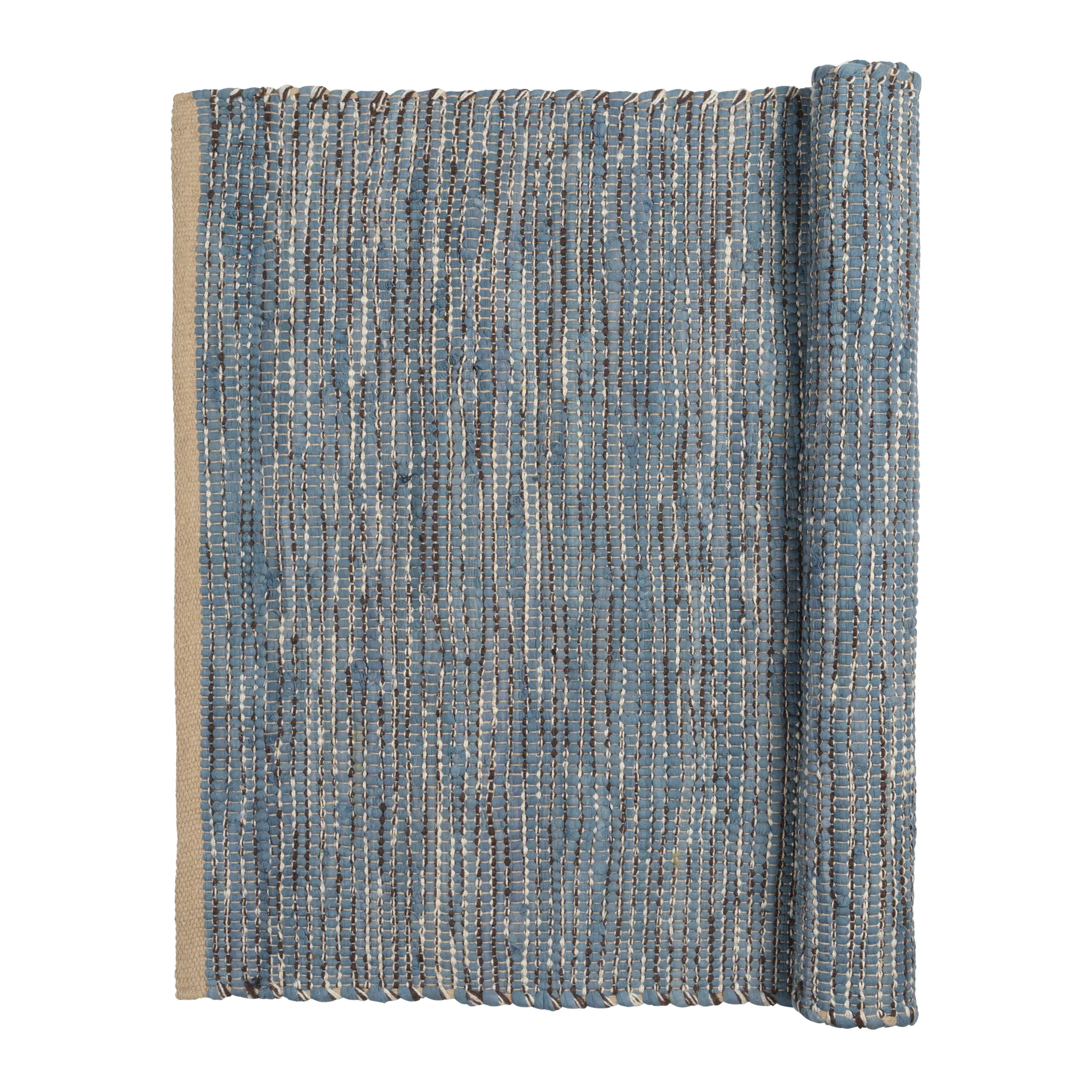 Dywan bawełniany Magda 80x250 cm, Flint stone blue Broste Copenhagen