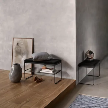 Dywan bawełniany Magda 80x250 cm - Flint stone blue - Broste Copenhagen