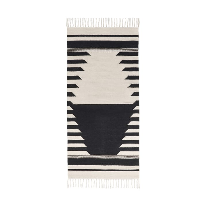 Dywan Iselin 70x140 cm - Black-off white - Broste Copenhagen