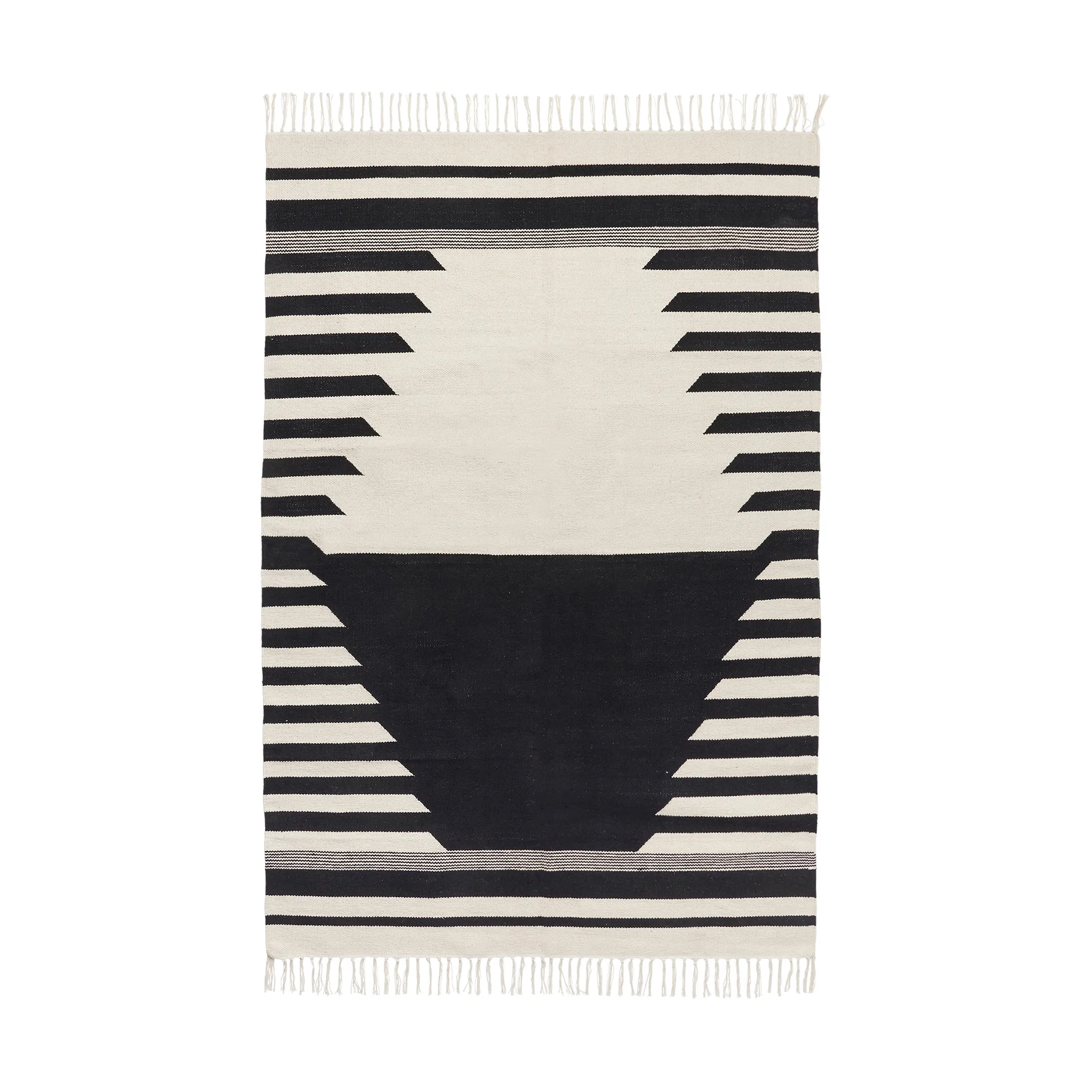 Dywan Iselin 70x140 cm, Black-off white Broste Copenhagen