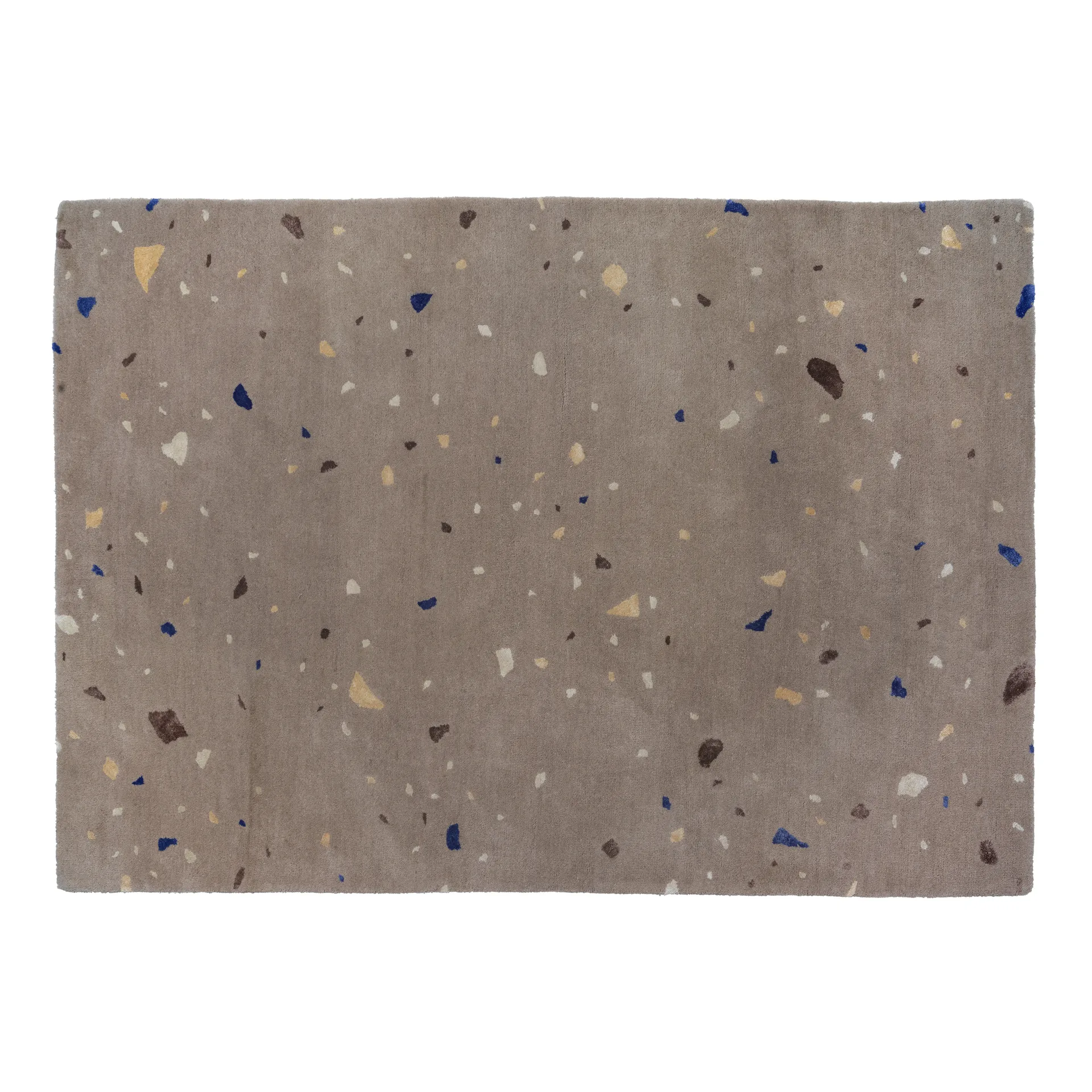 Dywan wełniany Terrazzo 140x200 cm, Carafe brown-blue spot Broste Copenhagen