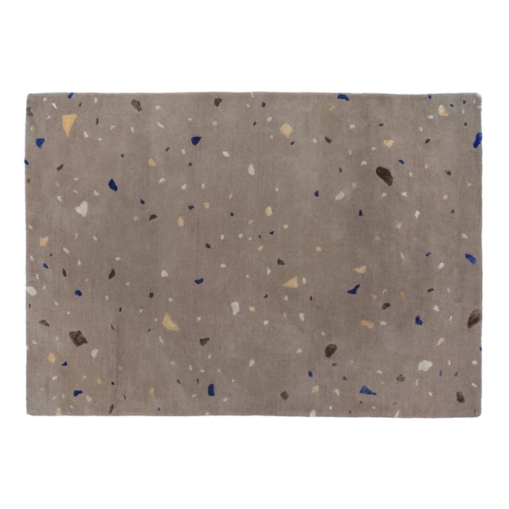 Dywan wełniany Terrazzo 140x200 cm - Carafe brown-blue spot - Broste Copenhagen