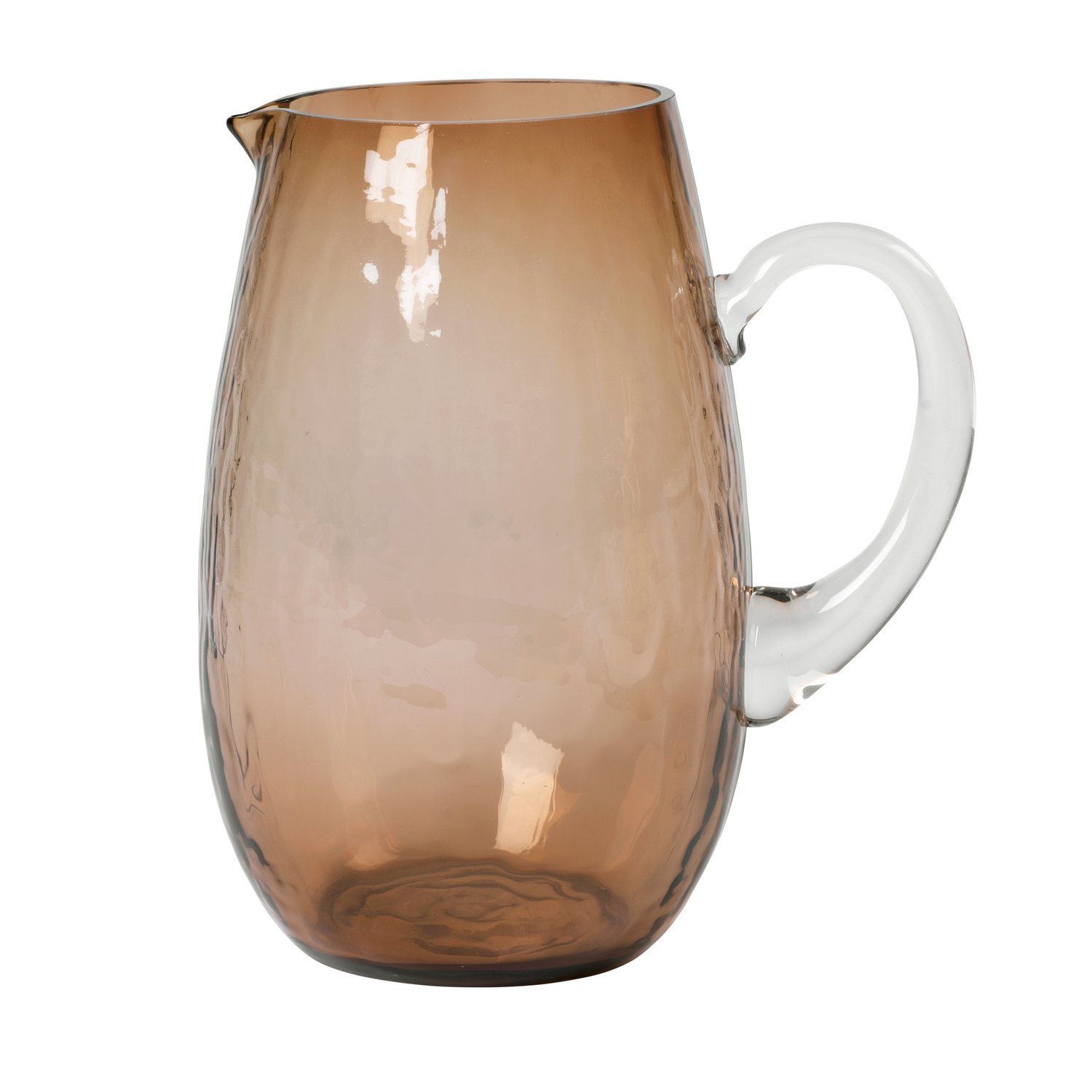 Broste Copenhagen Dzbanek Hammered Brązowy | Skandynawski Design | Dzbanki i karafki do wody | Brązowy