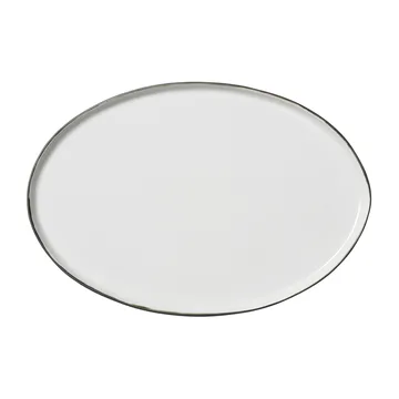 Esrum talerz owalny 26,5x39 cm - Ivory-grey - Broste Copenhagen
