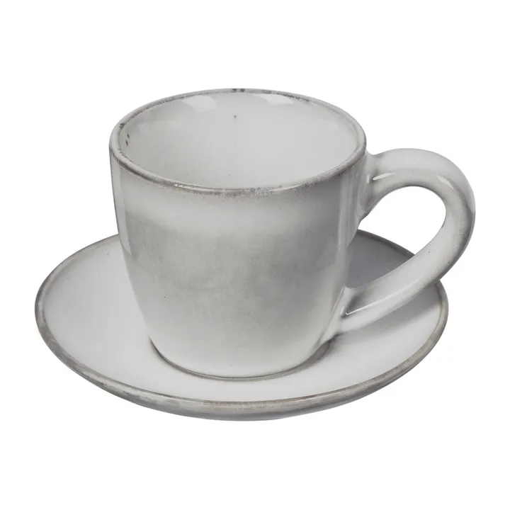 Filiżanka do espresso Nordic Sand ze spodkiem - 50 ml - Broste Copenhagen