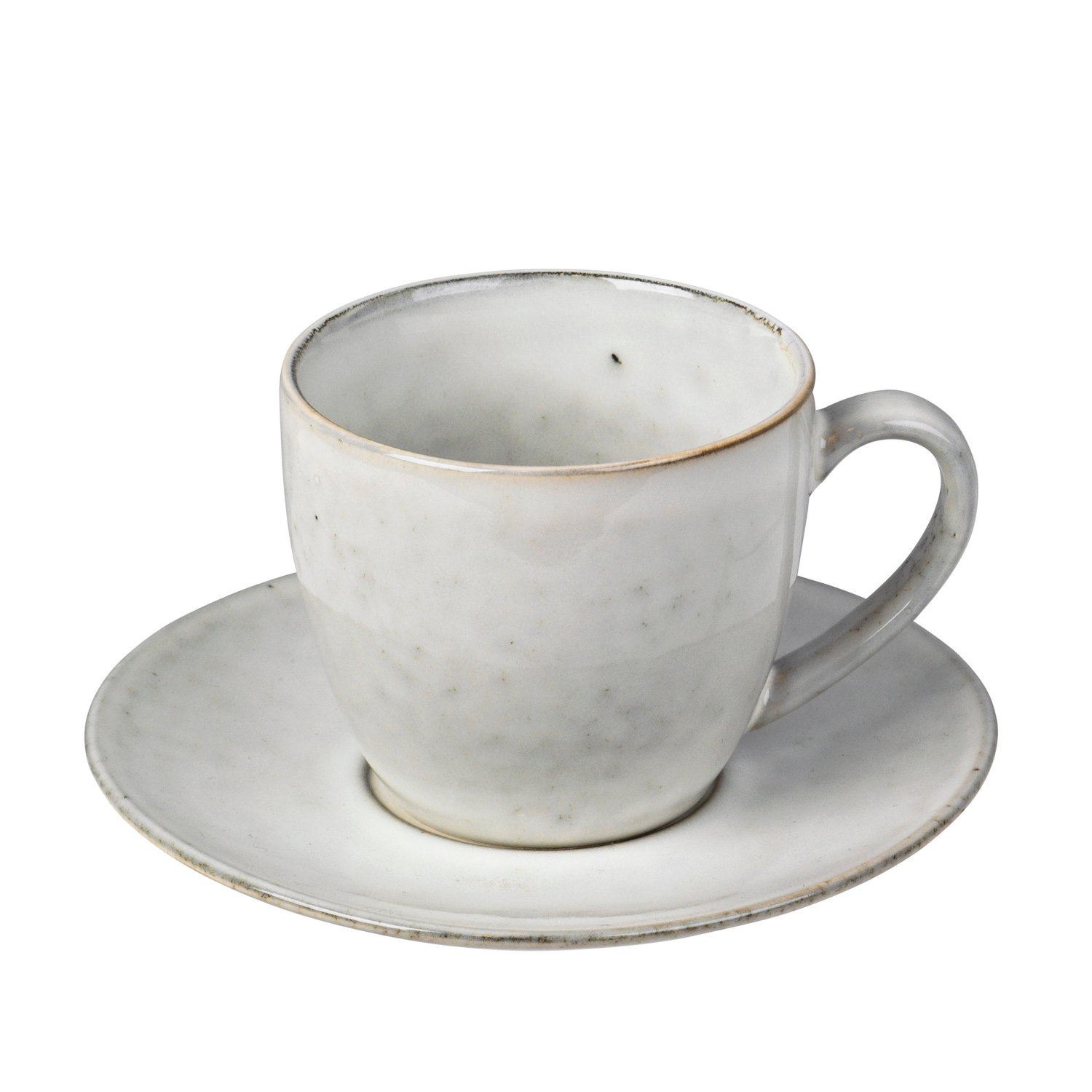 Broste Copenhagen Filiżanka ze spodkiem Nordic Sand 8,8 cm