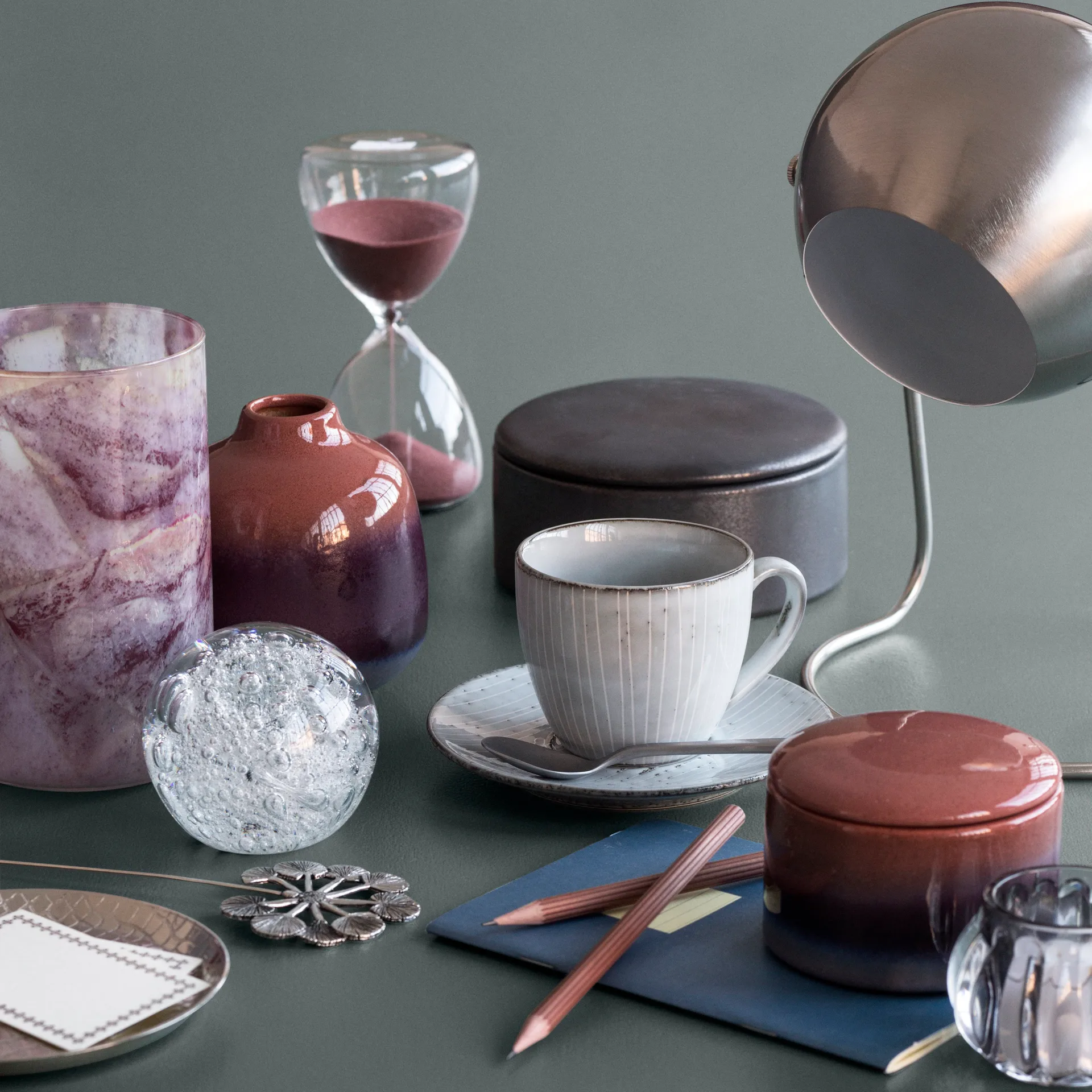 Filiżanka ze spodkiem Nordic Sea, 8,8 cm Broste Copenhagen