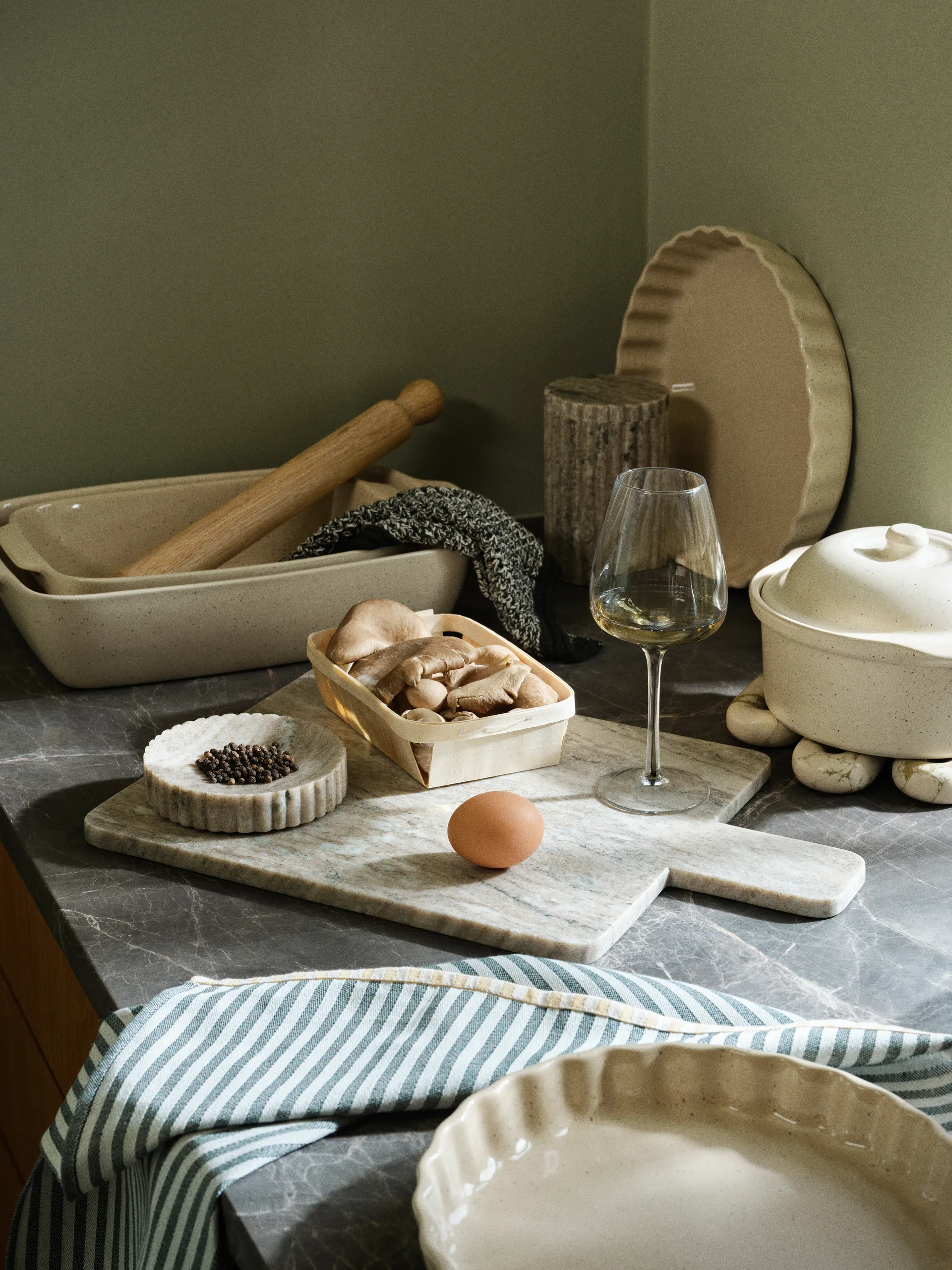 Forma do pieczenia ciasta 25 cm, Beige Broste Copenhagen