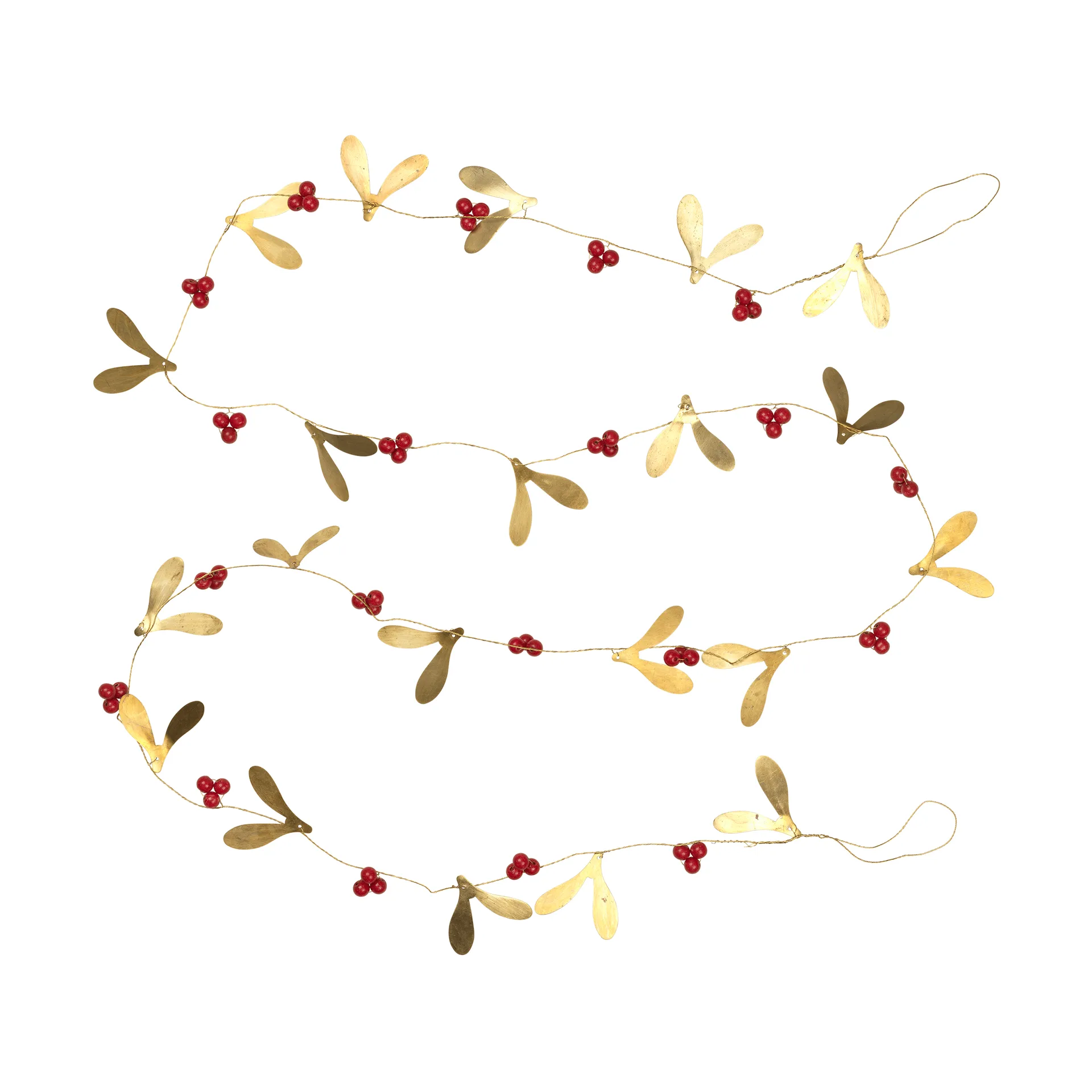 Girlanda Mistletoe, Deep Red Broste Copenhagen