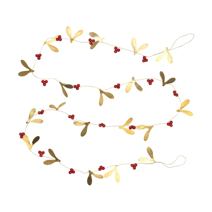 Girlanda Mistletoe - Deep Red - Broste Copenhagen