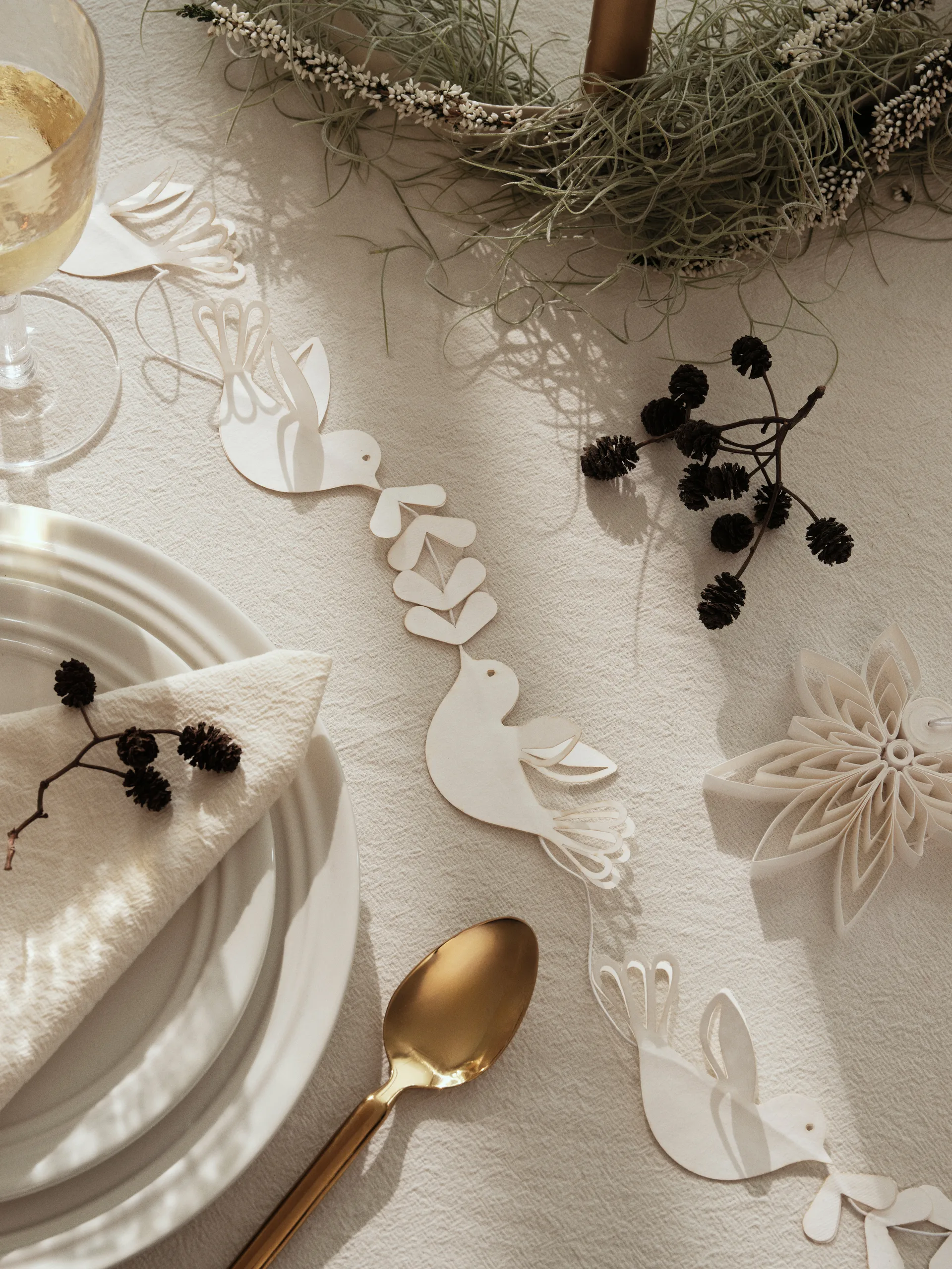 Girlanda Nostalgia 180 cm, Bird Broste Copenhagen