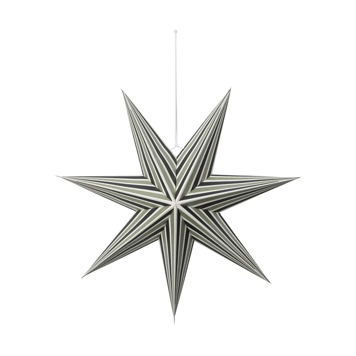 Gwiazda adwentowa Joy - Deep Forest-Light Sage, L - Broste Copenhagen