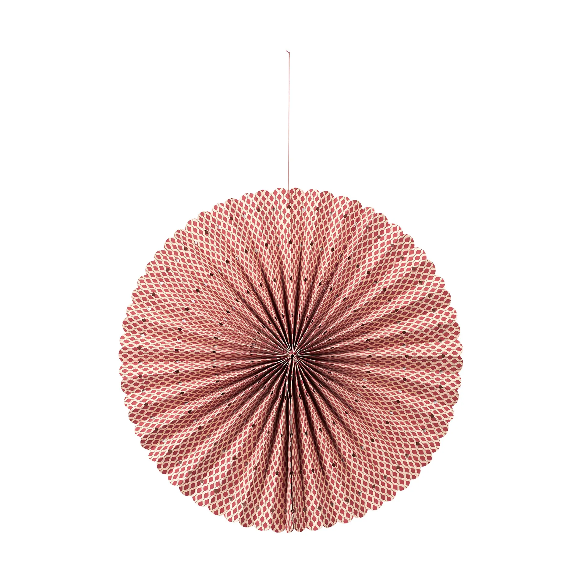 Gwiazda adwentowa Stella Rosette M Ø43 cm, Pompeian red-natural Broste Copenhagen