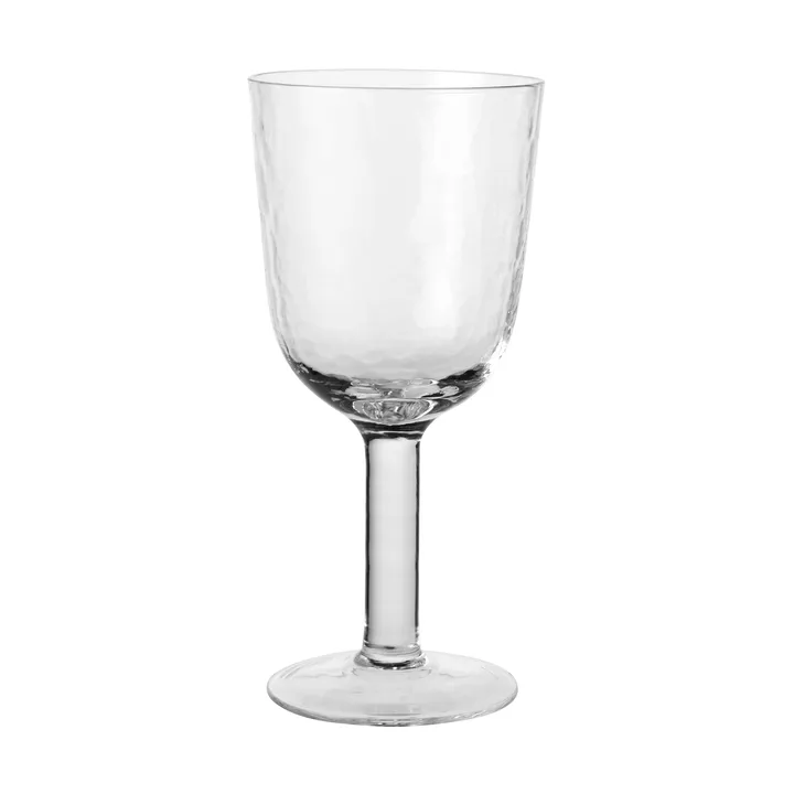 Hammered kieliszek do czerwonego wina 400 ml - Przezroczysty - Broste Copenhagen