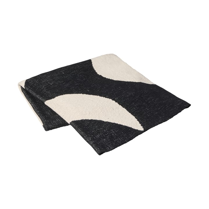 Koc Maren 130x180 cm, Black-off white Broste Copenhagen