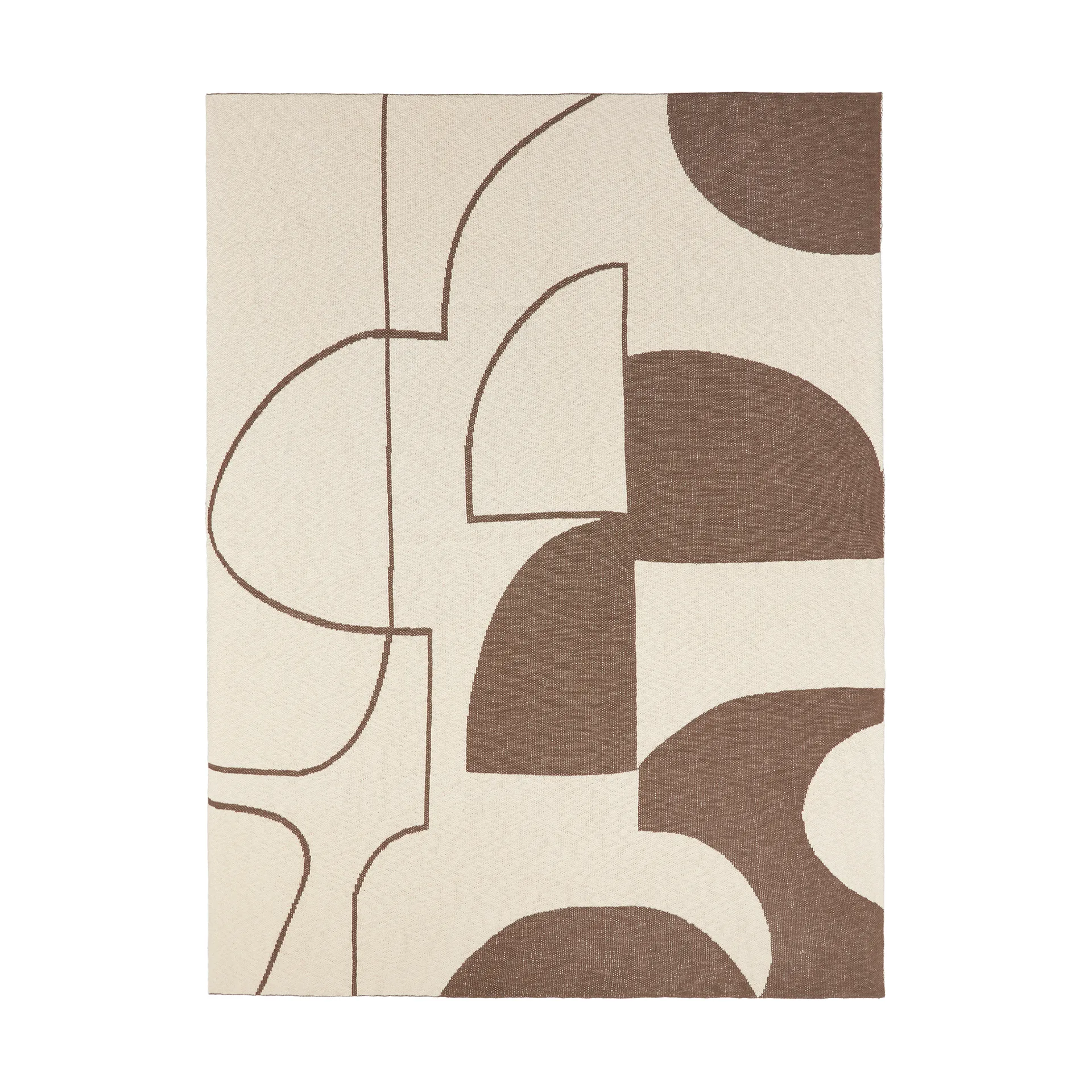 Koc Maren 130x180 cm, Kangaroo brown-off white Broste Copenhagen