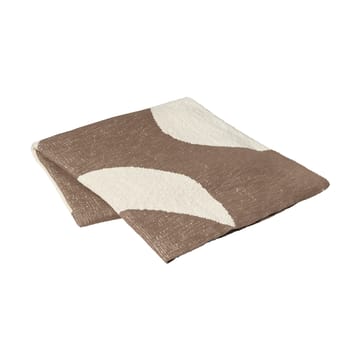 Koc Maren 130x180 cm - Kangaroo brown-off white - Broste Copenhagen