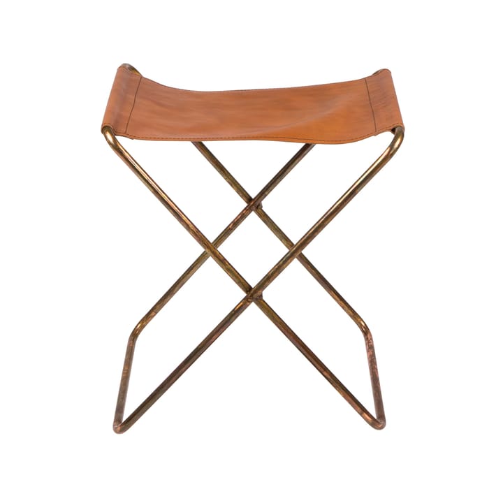 Krzesło składane Nola skóra - brązowy 45 cm - Broste Copenhagen