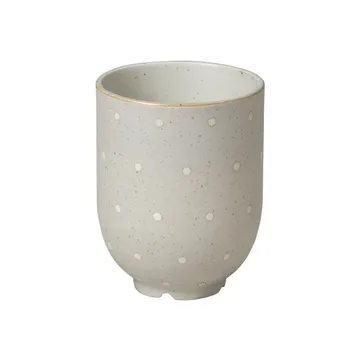 Kubek Eli 20 cl - Matte soft light grey dots - Broste Copenhagen
