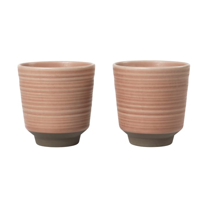 Kubek Miko 15 cl, zestaw 2 szt. - Dusty pink - Broste Copenhagen