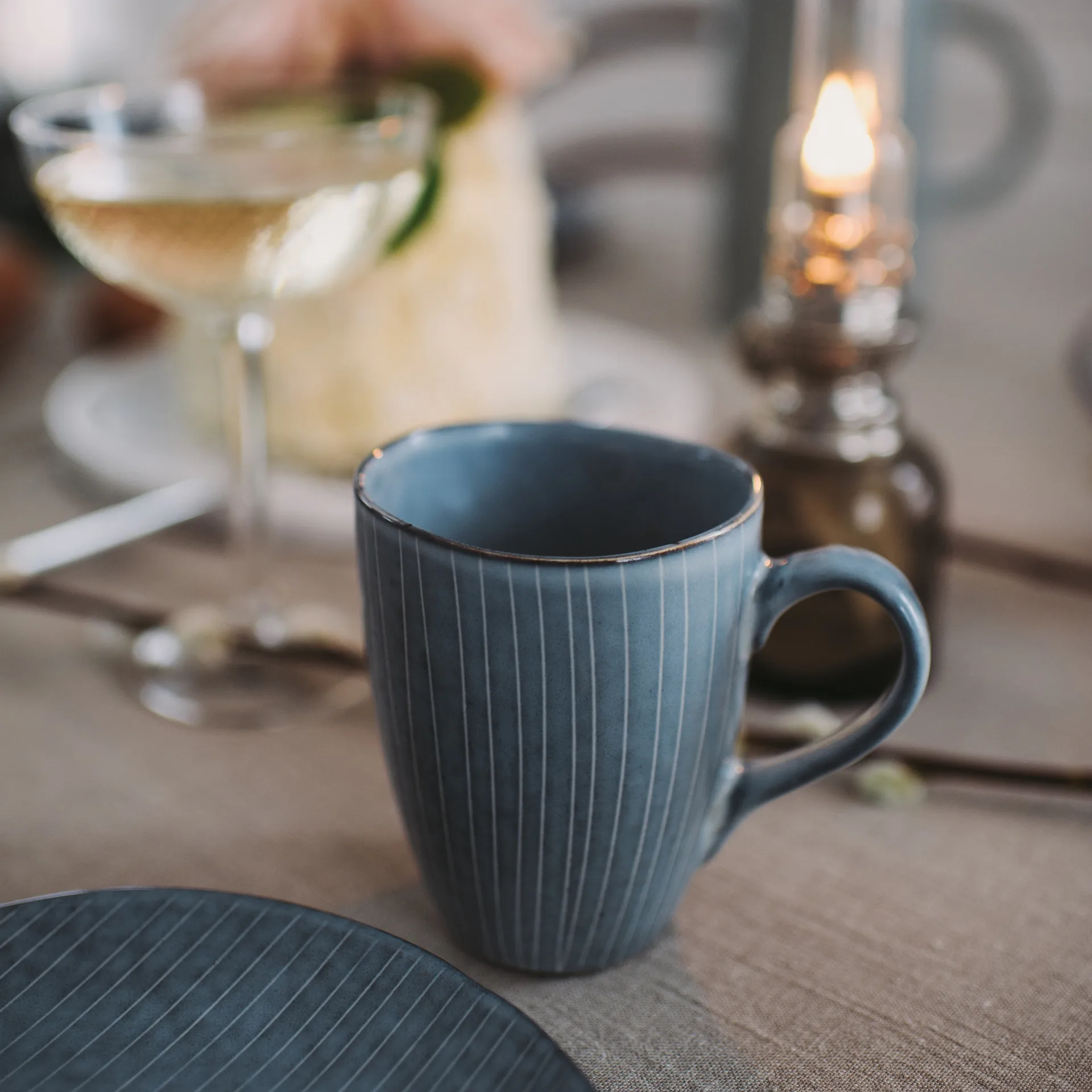 Kubek z uchem Nordic Sea, 10 cm Broste Copenhagen