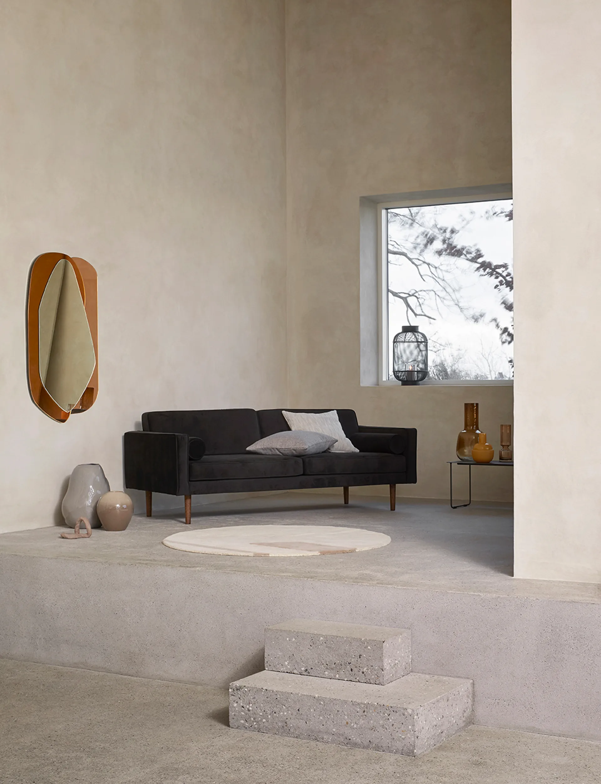 Latarnia Bull Ø31 cm, Black Broste Copenhagen