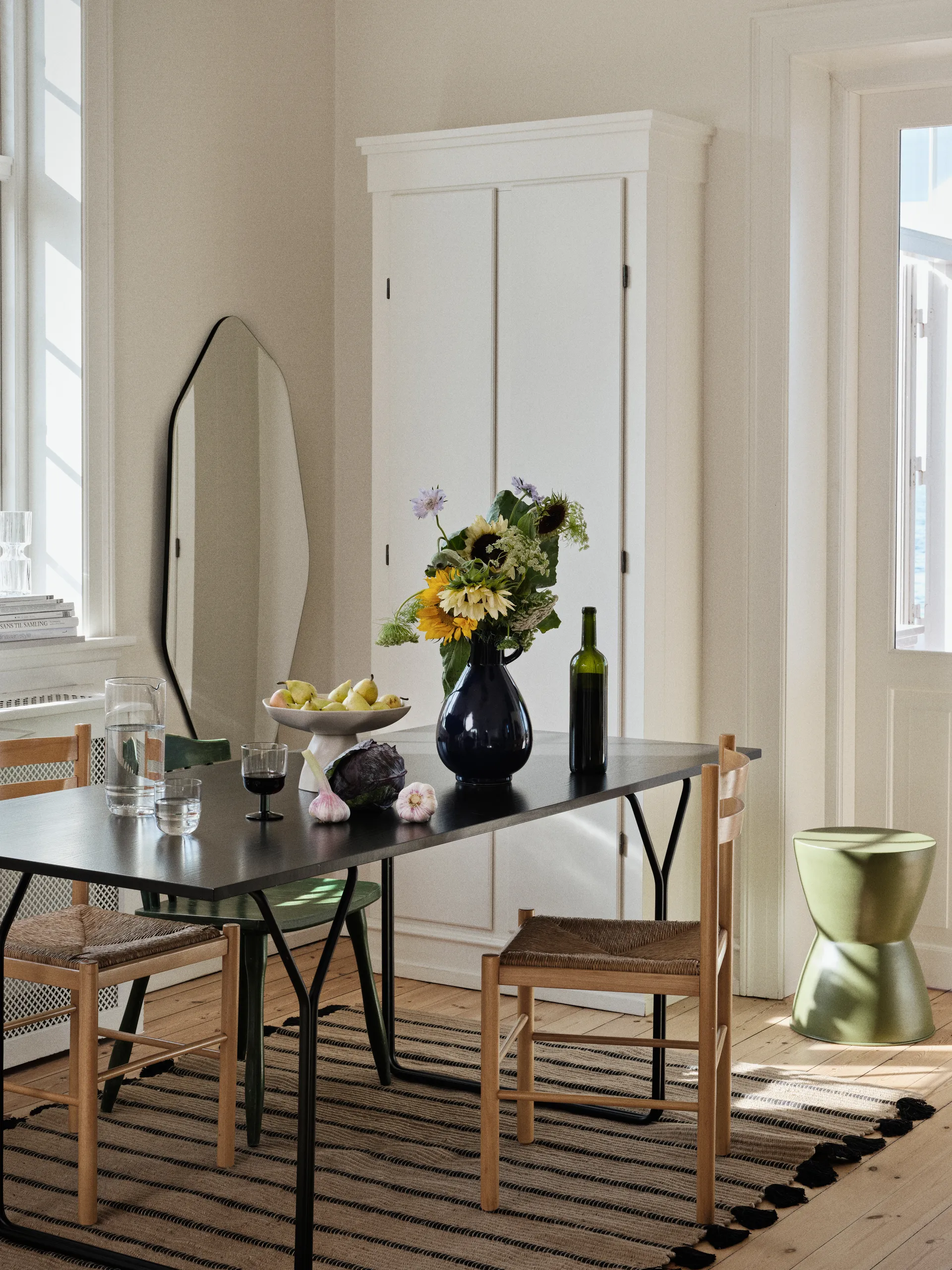 Lustro ścienne Ruby 120x60 cm, Clear-black Broste Copenhagen