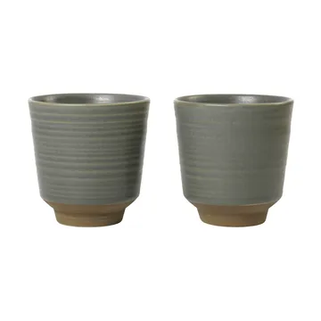 Miko kubek 150 ml, 2‑pak - Dark green - Broste Copenhagen