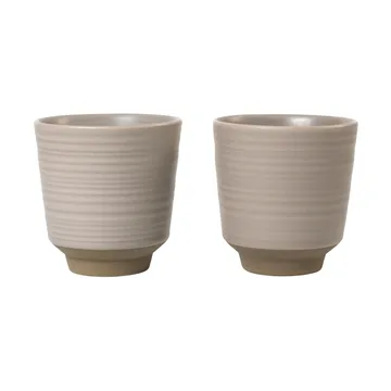 Miko kubek 150 ml, 2‑pak - Warm grey - Broste Copenhagen