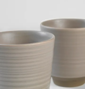 Miko kubek 150 ml, 2‑pak - Warm grey - Broste Copenhagen